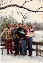 Billo and family Squam Lake 1980