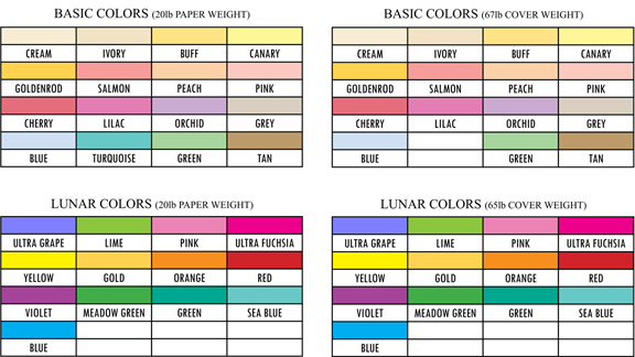 OAS COLOR CHARTS