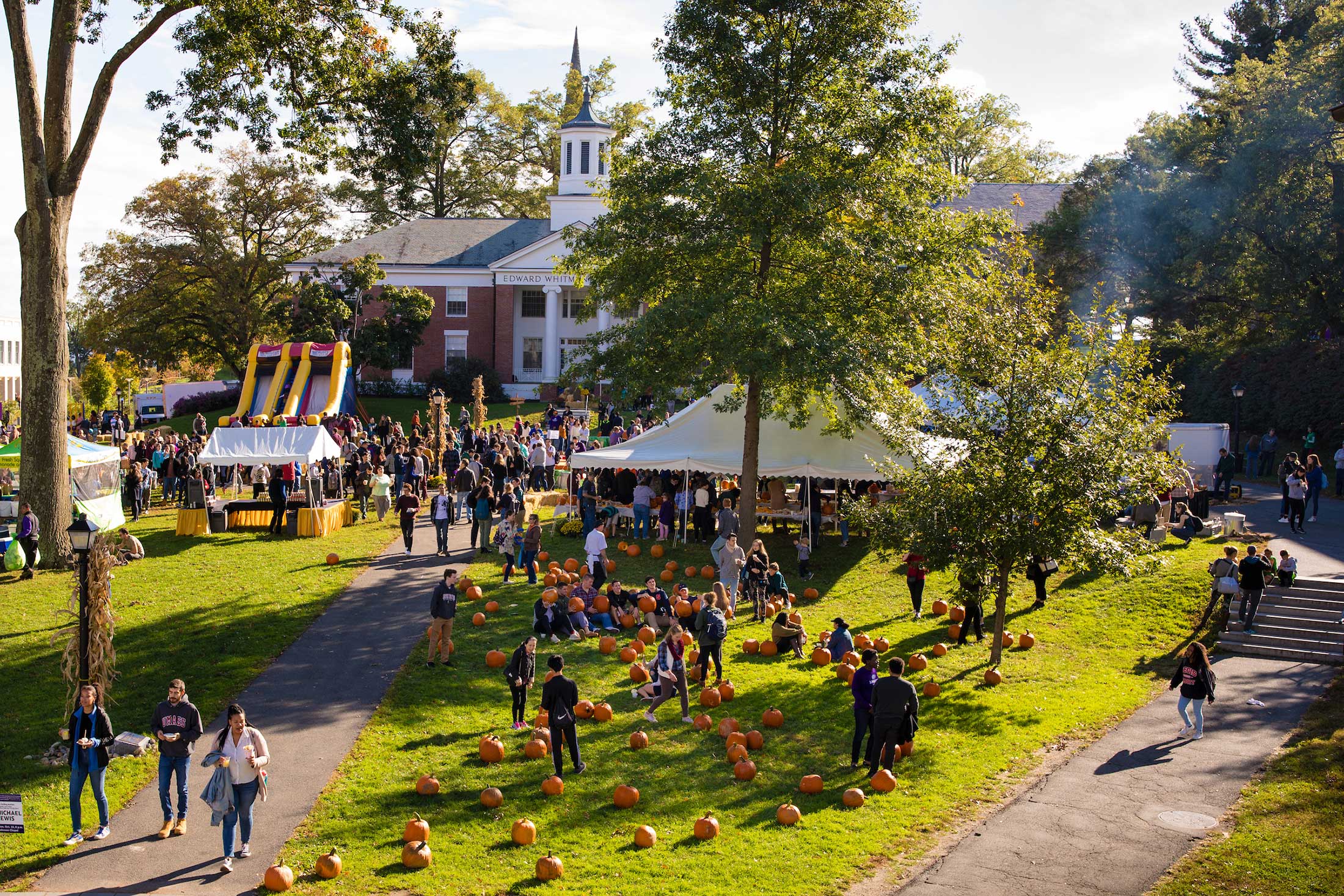 Visitors gather at the annual Fall Festival