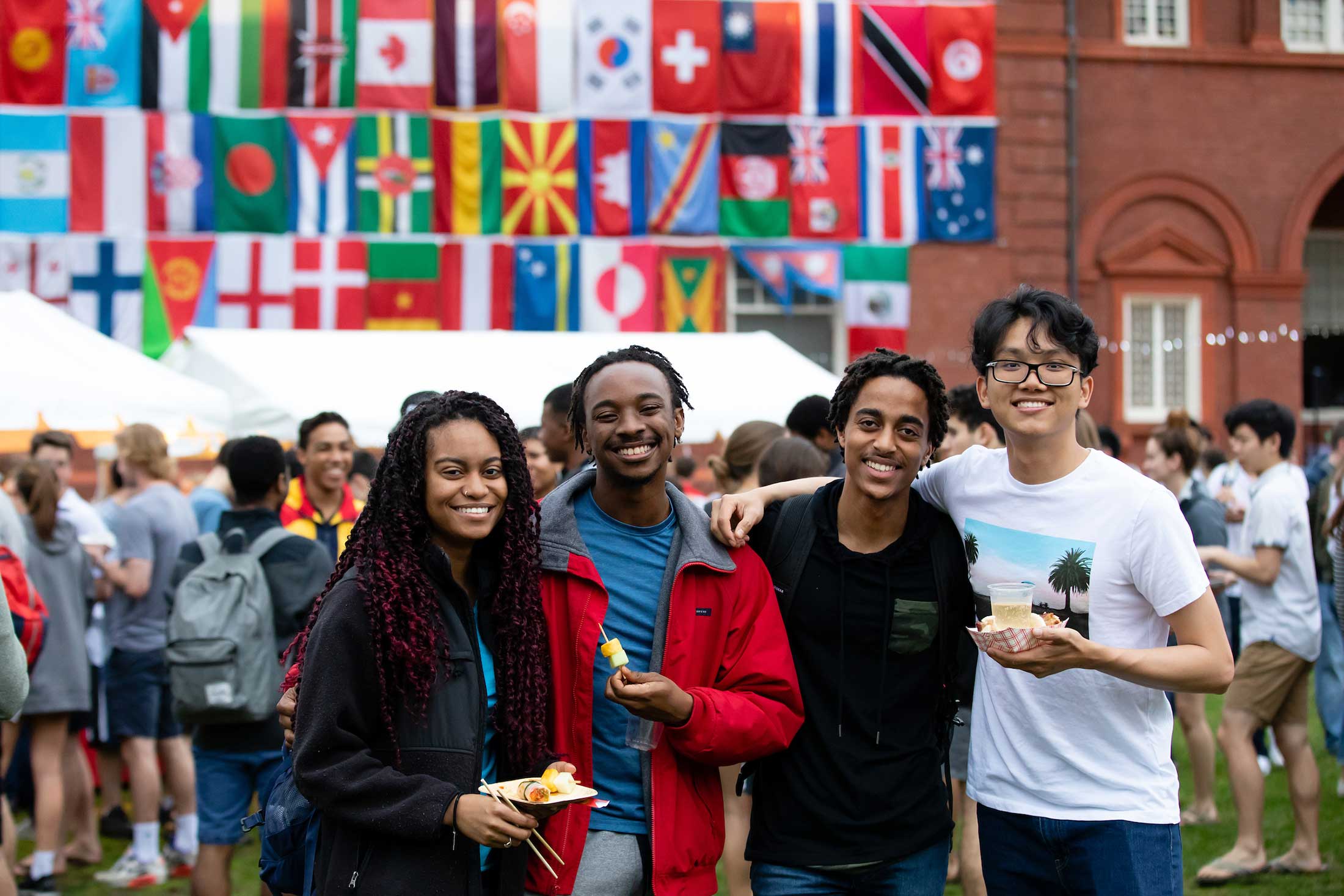 Students gather at the annual city streets festival