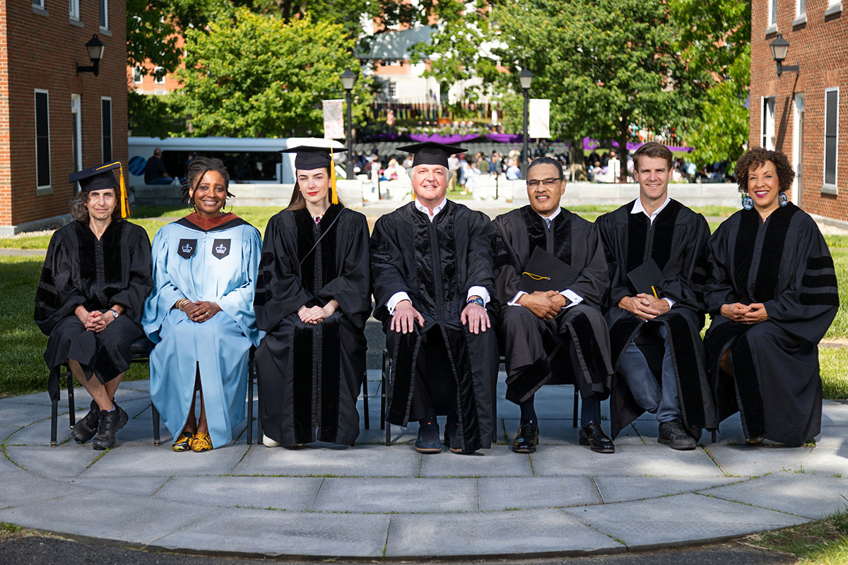 The honorary degree recipients at Amherst College Commencement 2023.