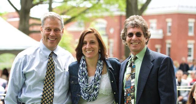 The three winners of the Swift Moore Teaching Award