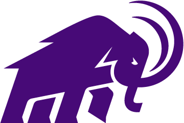 Mammoth logo in purple