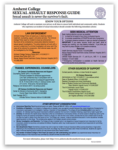Sexual Assault Response Guide: Click to view PDF