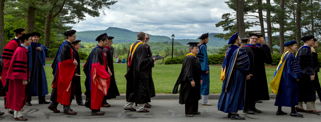 faculty procession at Commencement