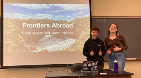 Claire Jensen & Sarah Leibovitz - Frontiers study aboard program (New Zeland)